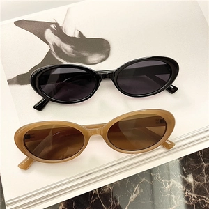 Retro Oval Sunglasses Vintage PC Frame Resin Lens Minimalist Style For Women Men Daily Outing Outdoor Eyewear