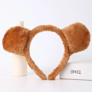 Plush Animal Ears Headbands Realistic Stereoscopic Costume Headpiece For Cosplay Party Performance Novelty Cartoon Adults Kids