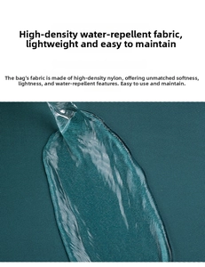 Detailed macro view of dark green water-resistant high-density nylon fabric texture