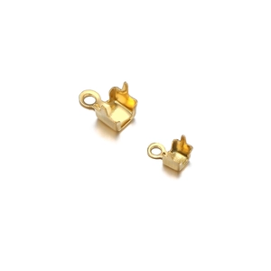 Golden 18k stainless steel lobster clasp connectors for jewelry making and DIY necklaces