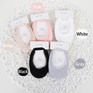 5-pack summer girls cotton lace invisible low cut boat socks in assorted colors
