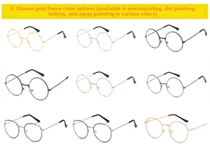 Detailed view of kids' cat-ear metal frames in various colors like gold and silver