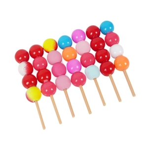 Miniature de fruits confits factices avec perles colorées pour décoration de maison de poupée