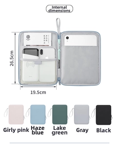 Dimensioni interne 26,5x19,5cm della custodia in PU per tablet in cinque colori