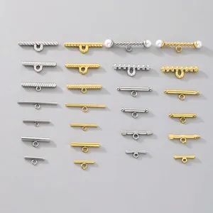 Stainless Steel Toggle Clasps OT Buckle T-Bar Connectors For Jewelry Making DIY Bracelet Necklace Components