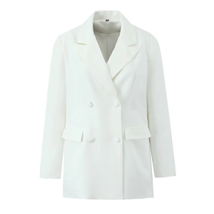 Women Business Casual Blazer Waistcoat And Pleated Mini Skirt Professional Office Wear Polyester Spandex Chic