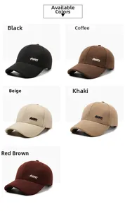 Collection of winter warm baseball caps with AHYT embroidery in five stylish colors