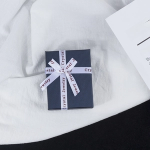 Boîte à Bijoux Élégante en Tissu Oxford Motif Marbre Coffret Cadeau pour Bague Boucle d'Oreille Collier Pendentif Bracelet Étui d'Emballage Cadeau