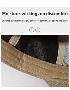 Macro detail of the wide moisture-wicking sweatband inside the breathable sports cap
