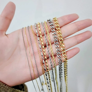 Vielzahl von 18 Karat vergoldeten und silbernen Ketten für DIY Hip-Hop-Schmuck