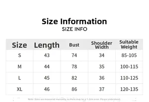 Detailed size information chart for women's slim fit mesh yoga top in S to XL