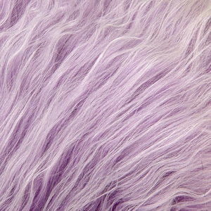 Detailed macro view of the soft purple faux fur texture on this novelty baseball cap