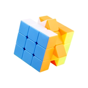 Classic 3x3x3 puzzle cube with smooth spring rotation and vibrant six-color design