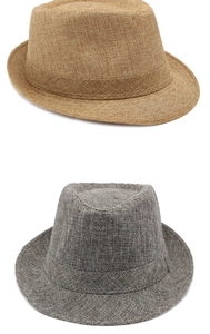Detail showing the woven texture and decorative band of a classic fedora hat