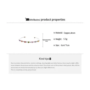 Macro detail of star bangle with dimensions showing 6x7cm size and 5.5g weight info