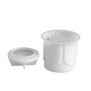 European castle style resin silicone mold set for DIY candle jars and storage boxes