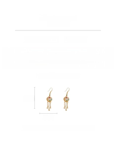 Tableau des tailles détaillé des boucles d'oreilles carpe en zircon de style chinois