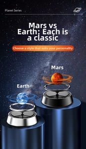 Difusor aromaterapia solar para coche con diseños de planetas Tierra y Marte