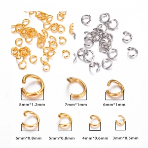Open Jump Rings Stainless Steel Connectors For DIY Jewelry Making Handmade Bracelet Necklace Findings