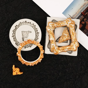 Vintage lace frame silicone molds set for fondant chocolate and resin art casting