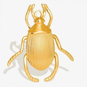 Beetle Insect Pendant 304 Stainless Steel DIY Jewelry Accessory For Necklace Making Polished Gold Silver Style