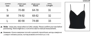 Tableau des tailles détaillé pour débardeur ajusté femme avec mesures S, M, L en CM