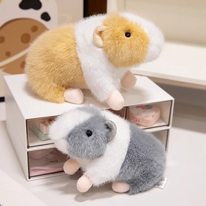 Realistic Guinea Pig Plush Toy Soft Simulation Hamster Doll Cute Animal Home Decor For Kids Adults