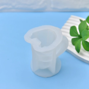 Translucent praying rabbit silicone mold for DIY soap, fondant and handmade candle making