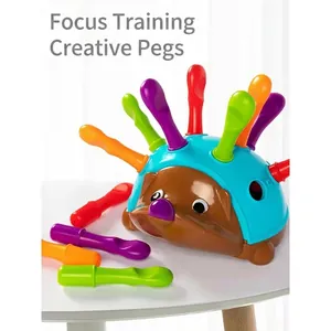 Educational hedgehog toy for toddlers fine motor skills and hand-eye coordination