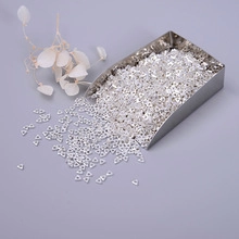 S925 sterling silver hollow triangle spacers for DIY jewelry making and bracelet beads
