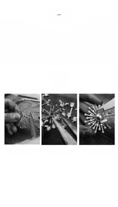 Detail view of jewelry maintenance guide and core manufacturing process standards