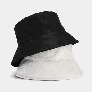 Cappello Alla Pescatora Donna Jacquard Farfalla Poliestere Traspirante Protezione Solare Esterno Vacanza Stile Dolce