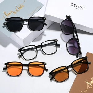 Vintage Square Frame Sunglasses Plastic UV Protection Fashion Eyewear For Women Men Retro Style