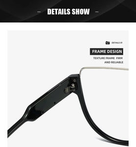 Detail showing flat black frames and metallic silver nose bridge on smart pilot sunglasses
