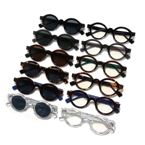 Gafas de sol redondas retro para hombre y mujer en 12 variaciones de colores mixtos