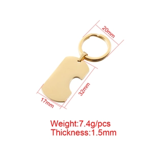 Titanium steel heart keychain bottle opener dimensions 32x17mm with 20mm ring size