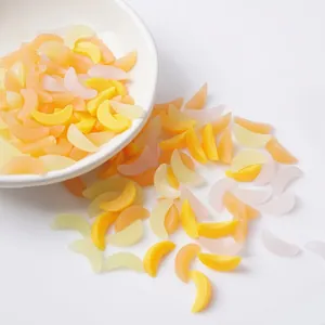 Mini Künstliche Fruchtscheiben Cantaloupe Mango Simulation Essen Für Puppenhaus DIY Handwerk PVC Deko Zubehör