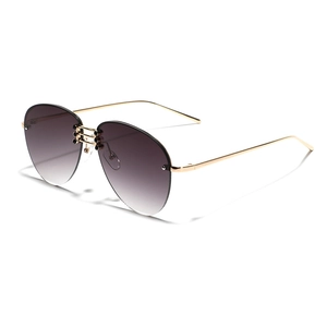 Mode Randlose Aviator Sonnenbrille Metallrahmen Gradient PC Linse UV400 Schutz Brille Für Damen Herren Outdoor Fahren Reisen