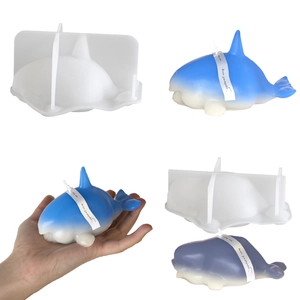 3D Whale Dolphin Orca Silicone Mold For DIY Aromatherapy Candle Plaster Ornament Making Animal Shape Home Decor