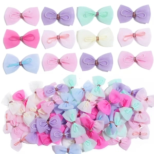 Mini Mesh Bowknot Accessories Sweet Organza Bows For DIY Hair Clips Dolls Crafts Gift Decorating Candy Colors