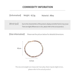 Detailed spec sheet showing 45cm length and 42.2g weight for this alloy link necklace