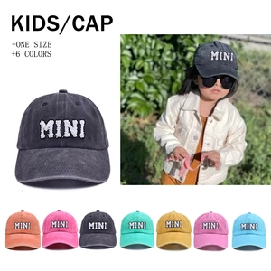 Washed Cotton Parent-Child Baseball Cap Embroidered MINI MAMA Letter Duck Tongue Hat For Kids And Women Outdoor Sun Shade