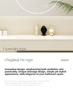 Leaf-shaped soap dishes in black and beige with a self-draining spout for bathrooms