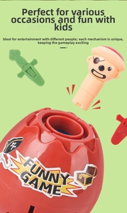 Detailed view of Pirate Barrel game with colorful swords and popping pirate head feature