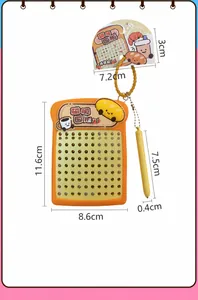 Detailed product specifications for toast-shaped magnetic decompression toy with stylus
