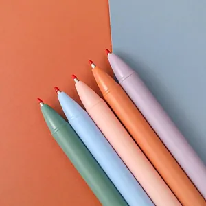 Macaron pastel retractable gel pens set with fine bullet point tip for office and school