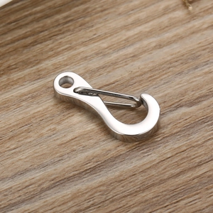 Universal silver stainless steel lobster clasp and metal snap hook for DIY keychains