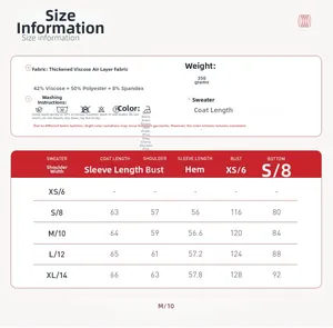 Tableau des tailles détaillé pour sweat-shirt oversize avec mesures précises en cm