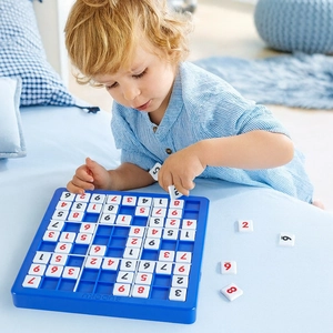 Sudoku Board Game Children Educational Toys ABS Plastic Number Puzzle Logic Thinking Brain Teaser Desktop Game For Kids