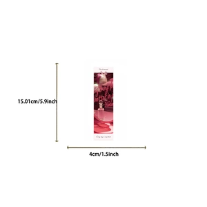Pink paper bookmark with quote Every day is important showing size 5.9 by 1.5 inches